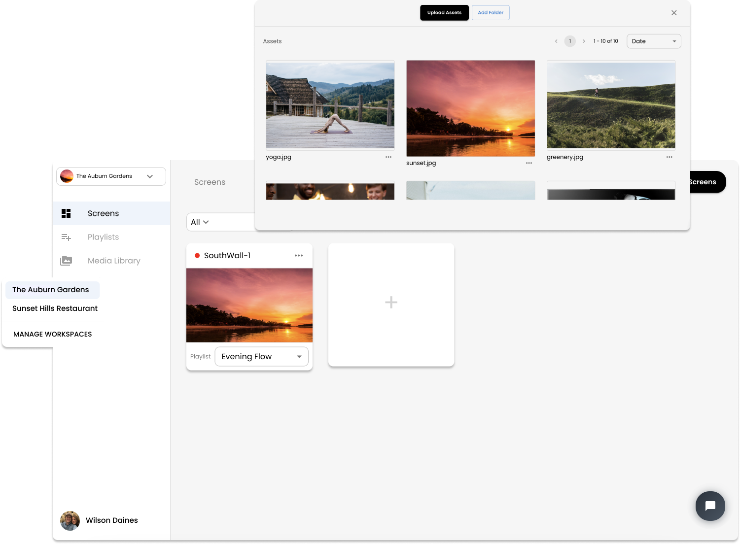 key feature: Workspaces